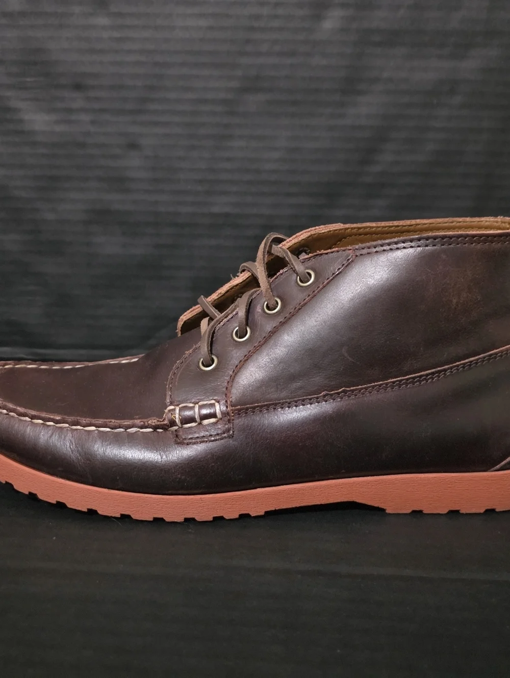 Faherty X Quoddy Mens Brown Chromexcel Telo Chukka Vibram Size 11